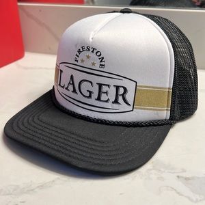 FIRESTONE BREWERY LAGER Trucker Hat Snap Back Hat